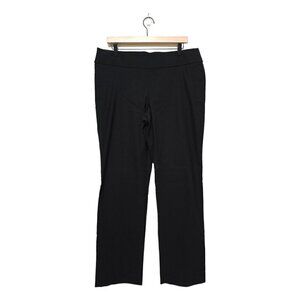 Liz Claiborne Black Lisa Straight Fit Straight Trouser Sz L